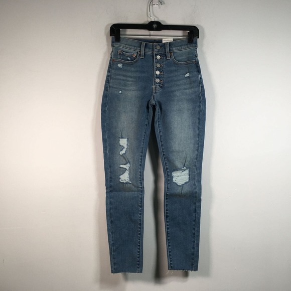 Lucky Brand High Rise Denim Mom Jean, Women's Size 4/27 Ankle - Blue - Picture 5 of 14